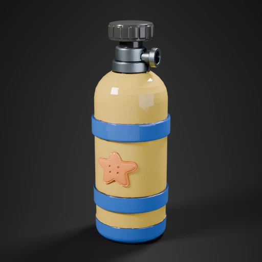 Yellow Scuba Tank Starfish