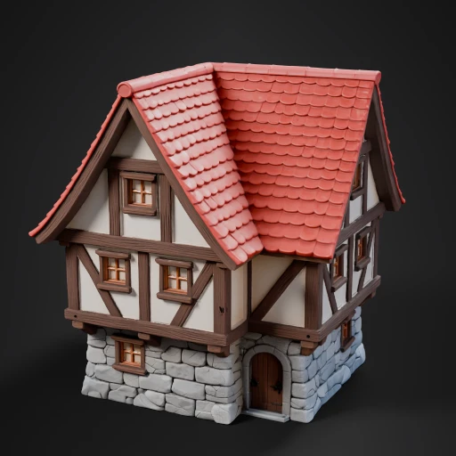 Whimsical Medieval Anime House