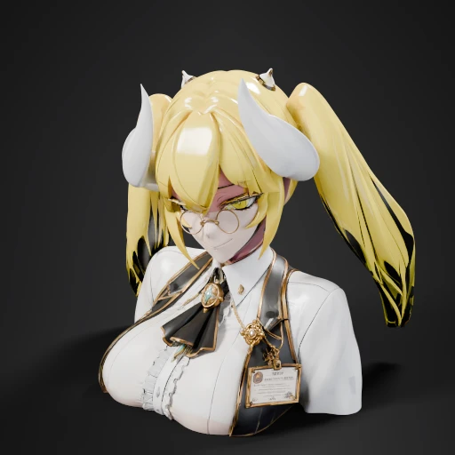 Anime Girl With Horns