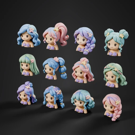 Cute Mermaid Hair Styles