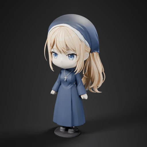 Chibi Nun Character